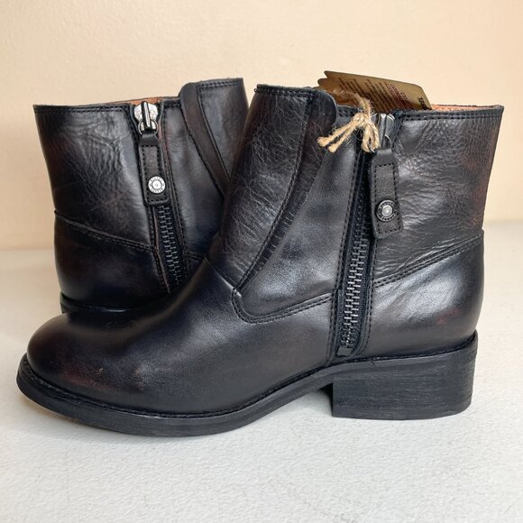 New Diesel Roxydoo Distressed Leather Boots Size 7.5 - Picture 5 of 16